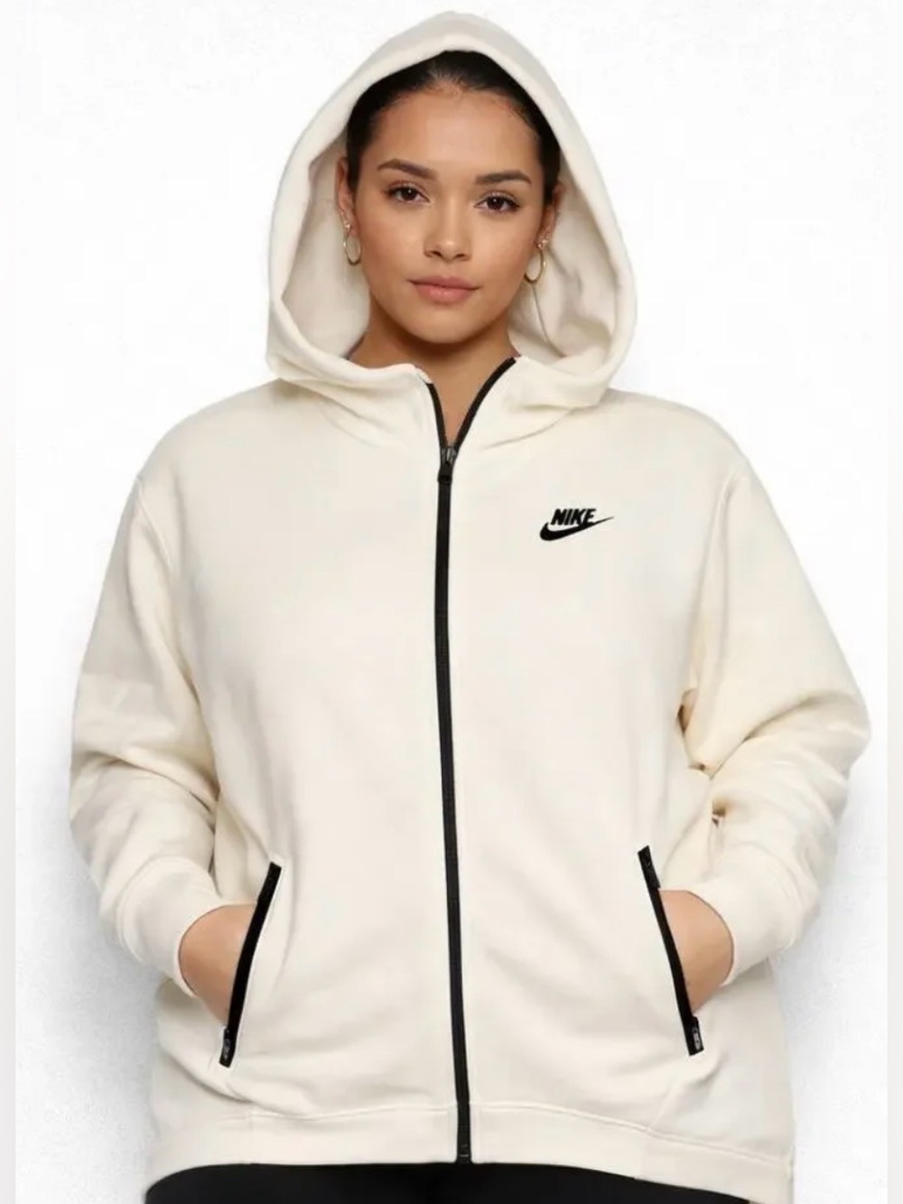 NWT New Nike Women’s S Full Zip Hoodie Jacket NWT Oversized Longline